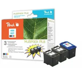 Peach Remanufacture No 56/57 MultiPack Plus alternativní cartridge / DeskJet 5550, OfficeJet 6110 / OEM chip / MultiPack