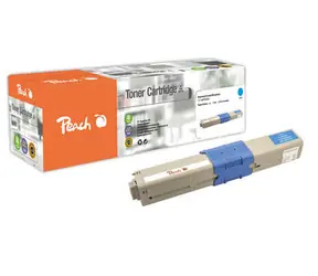 Peach Remanufactured alternativní toner OKI 44973535 / C301/321 / 1500 stran / modrá