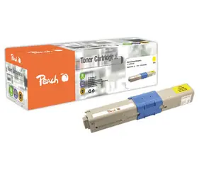 Peach Remanufactured alternativní toner OKI 44973533 / C301/321 / 1500 stran / žlutá