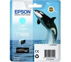 EPSON originální cartridge T7605 / SureColor SC-P600 / 25.9ml / světlá modrá