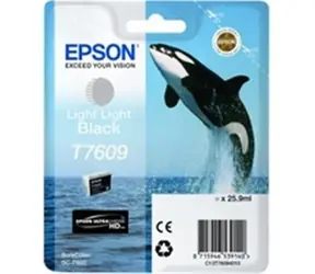 EPSON originální cartridge T7609 / SureColor SC-P600 / 25.9ml / světlejší černá