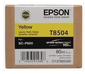 EPSON originální cartridge T850400 UltraChrome HD / 80ml / Žlutá photo