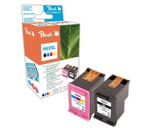Peach Remanufactured HP62XL MultiPack alternativní cartridge / HP Envy 5640 / OEM chip / 19+21ml / Multipack