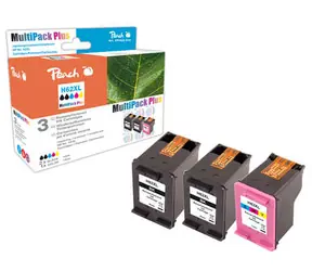Peach Remanufactured HP62XL MultiPack Plus alternativní cartridge / HP Envy 5640 / OEM chip / 2x19+21ml / Multipack Plus