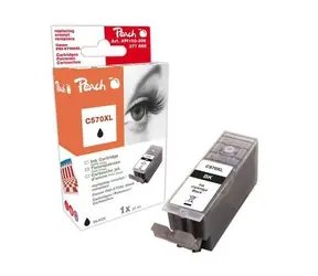 Peach PGI-570 BK XL / kompatibilní cartridge / pro MG5750 / 23ml / Černá
