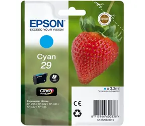 EPSON T2982 originální cartridge 29 / XP-235, XP-332 / 3.2 ml / Modrá
