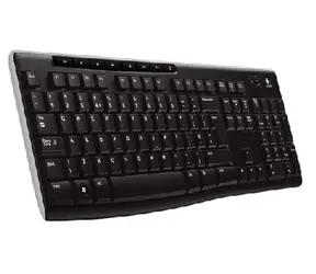 Logitech klávesnice Wireless Keyboard K270, CZ/SK, Unifying přijímač, černá