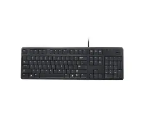 DELL klávenice standard/ Quietkey/ Qwerty/ US/ mezinárodní/ USB/ drátová/ černá