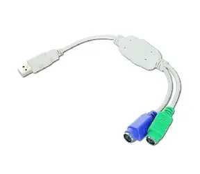 Gembird adaptér 2x PS/2 female na USB 30cm