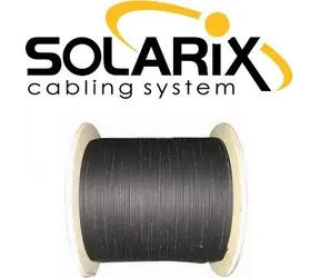 Solarix optický kabel DROP1000 / 8 vláken / 500 m / černá