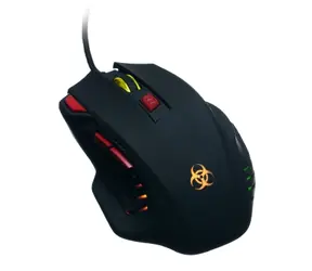 CONNECT IT BIOHAZARD černá / Herní optická myš / 3200DPI / 7 tlačítek / USB / 1.8m