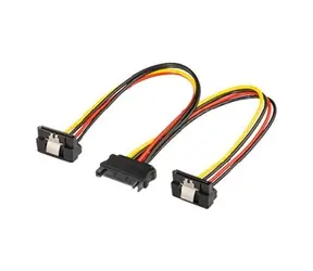 PremiumCord  Napájecí rozdvojka k HDD SATA - 2x SATA zalomený 90°