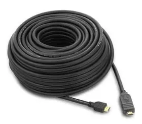 PremiumCord HDMI High Speed with Ether. kabel se zesilovačem / AWG24 / 3x stínění M/M zlacené konektory / 30m / černý
