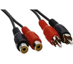 PremiumCord Kabel 2x Cinch-2x Cinch, M/F 10m 