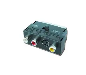 Gembird redukce SCART / 3 CINCH (RCA) + 1 S-Video (přepínatelná IN/OUT)