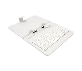 AIREN AiTab Leather Case 1 pouzdro pro 7" tablet bílá / s USB klávesnicí / CZ / SK