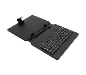 AIREN AiTab Leather Case 2 kožené pouzdro pro 8" tablet černá / s USB klávesnicí / CZ / SK