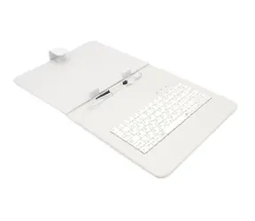 AIREN AiTab Leather Case 3 kožené pouzdro pro 9.7" tablet bílá / s USB klávesnicí / CZ / SK