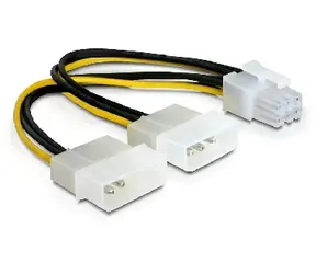 Delock napájecí kabel pro PCI Express kartu / 15cm