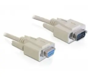 DeLock kabel RS-232 sériový Sub-D9 samec - Sub-D9 samice / 2 m