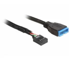 DeLock kabel USB 2.0 pinový konektor samice  > USB 3.0 pinový konektor samec