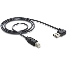 Delock kabel EASY USB 2.0 A samec / pravoúhlý > USB 2.0 B samec / 2 m