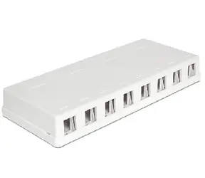 Delock Keystone Box 8-portový / na stěnu