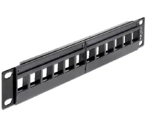 Delock 10" Keystone Patch Panel / 12 Portů