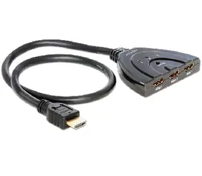 Delock Switch HDMI 3 - 1 / obousměrný přepínač vstupů / Spliter