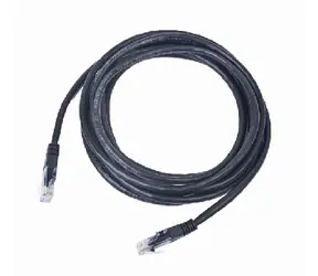 Gembird UTP CAT5E 0.25m černá / patch kabel / s ochranou