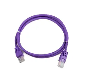 Gembird UTP CAT5E 0.25m fialová / patch kabel / s ochranou