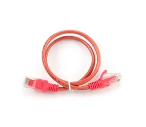 Gembird UTP CAT5E 0.5 m červená / patch kabel / s ochranou