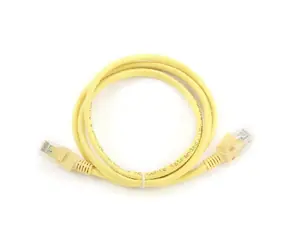 Gembird UTP CAT5E 1 m žlutá / patch kabel / s ochranou