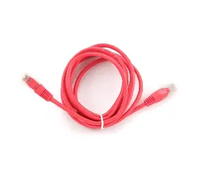 Gembird UTP CAT5E 2m / patch kabel / s ochranou / červená