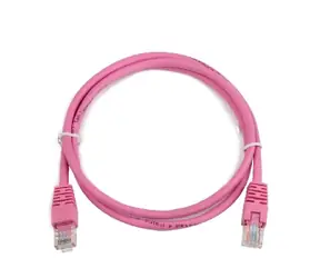 Gembird UTP CAT5E 3 m růžová / patch kabel / s ochranou