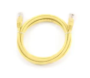 Gembird UTP CAT5E 3 m žlutá / patch kabel / s ochranou