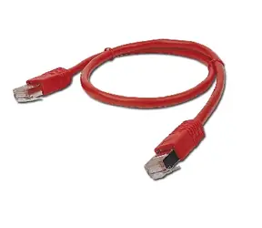 Gembird FTP CAT5E 2m červená / patch kabel / stíněný s ochranou a opletením