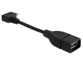 DeLock Adapter USB micro-B samec pravoúhlý > USB 2.0-A samice OTG 11 cm