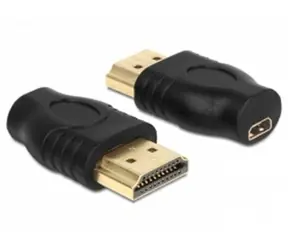 Delock adaptér HDMI micro D samice > HDMI A samec