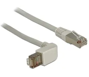 Delock kabel RJ45 Cat.6 SSTP pravoúhlý / přímý 0,5 m