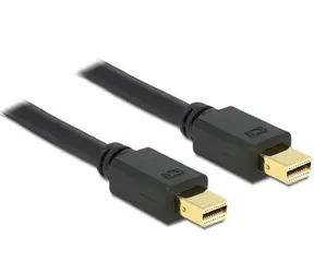 Delock mini Displayport kabel samec - samec / 1,5 m / černý