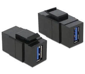 Delock Keystone modul USB 3.0 A samice > USB 3.0 A samice / černý