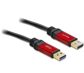 Delock USB 3.0-A samec / samec kabel / 2 m / Premium