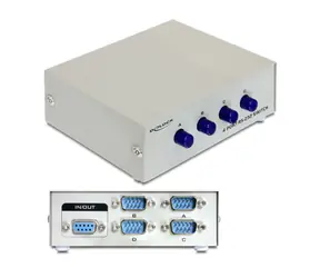 Delock přepínač sériového rozhranní RS-232 4-porty / manuální