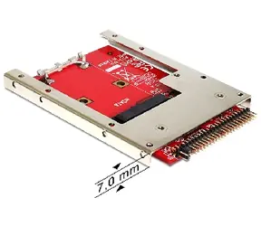Delock adaptér IDE 44 pin na mSATA s 2,5" rámečkem (7mm)