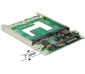 Delock Konvertor 2.5" SATA 22 pin > mSATA s RAID
