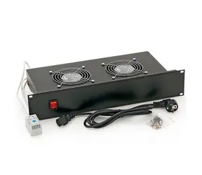 Triton 19" horizontální ventilační jednotka / 2 ventilátory / 2U / 220 V / 30 W / bimetalový termostat