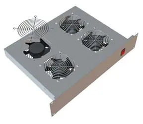 Triton 19" horizontální ventilační jednotka / 4 ventilátory / 2U / 220 V / 60 W / bimetalový termostat