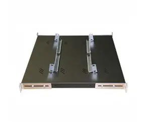 Triton Polička s perforací 1U/550mm (RAB-UP-550-A4) černá / nosnost 80kg