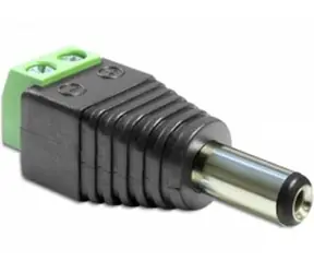 Delock adaptér DC 2.5 x 5.5 mm samec na svorkovnici / 2 piny 